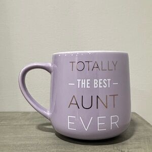 Lavender Ceramic Mug - Best Aunt Ever  indigo